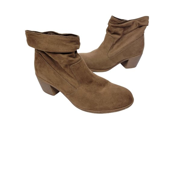 American Eagle Ankle Slouch boot  Shoe size 7 Tan brown  Solid Man made materia… - Picture 1 of 7